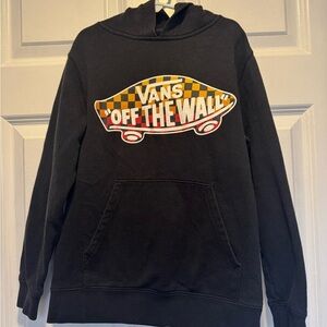 Vans Black Hoodie with Checkered Logo